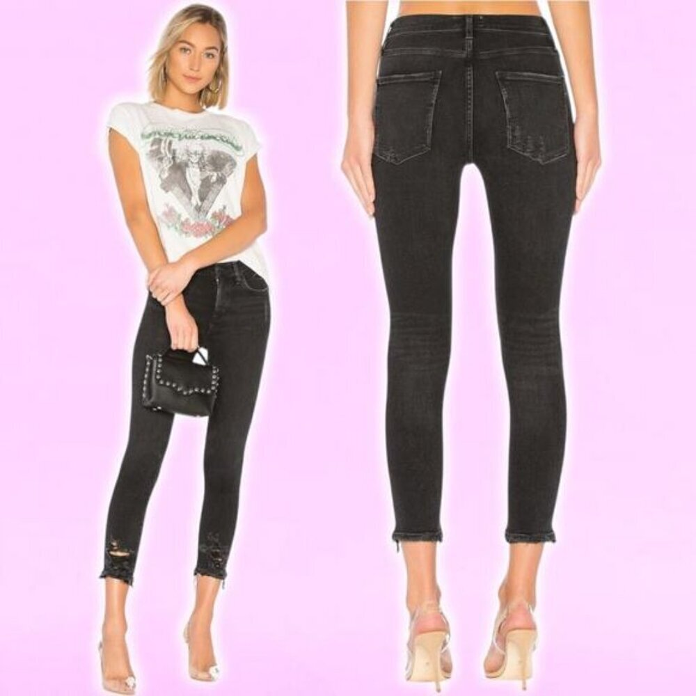 AGOLDE Sophie High Rise Skinny Crop Size 24 Temple